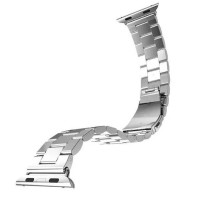 Стальной браслет Solid Stainless для Apple Watch 44 и 42мм (серебряный)