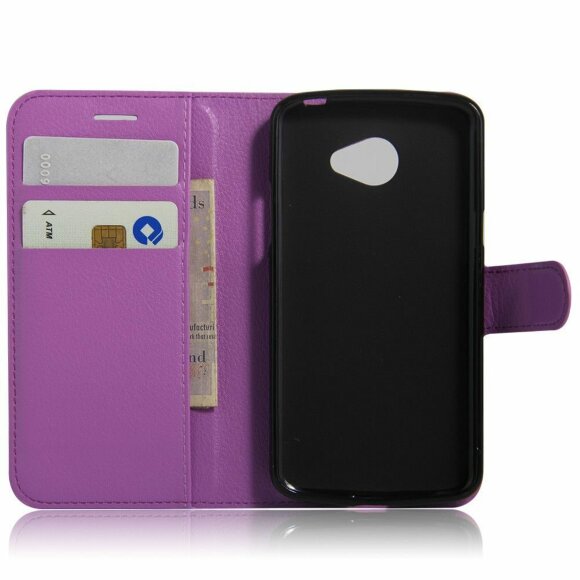 Чехол с визитницей для LG K5 X220DS  (фиолетовый)