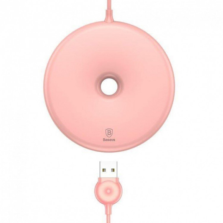 Беспроводное зарядное устройство Baseus Donut series (розовый)