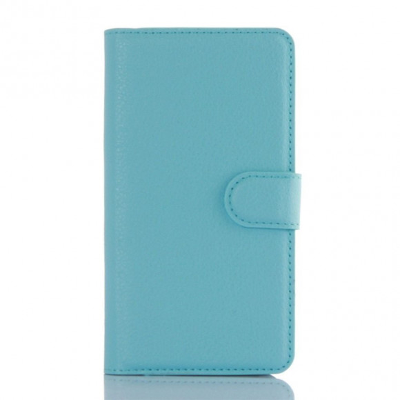 Чехол с визитницей для Lenovo A6000 (голубой)