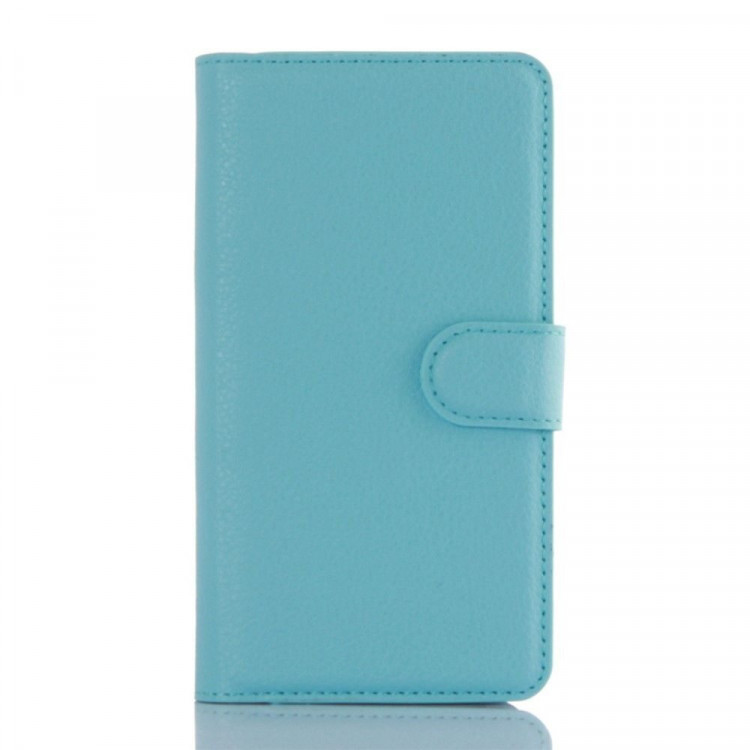Чехол с визитницей для Lenovo A6000 (голубой)