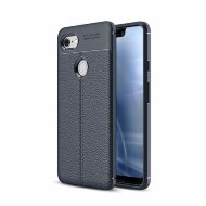 Чехол-накладка Litchi Grain для Google Pixel 3 XL (темно-синий) Чехол-накладка Litchi Grain для Google Pixel 3 XL (темно-синий)