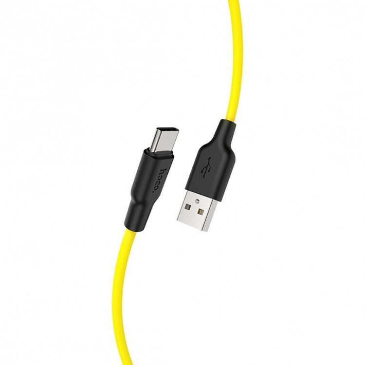 Кабель Hoco X21 Plus Silicone Type-C (желтый)