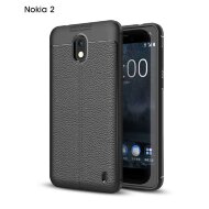 Чехол-накладка Litchi Grain для Nokia 2 (черный) Чехол-накладка Litchi Grain для Nokia 2 (черный)