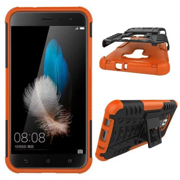 Чехол Hybrid Armor для ASUS Zenfone 3 ZE520KL (черный + оранжевый) Чехол Hybrid Armor для ASUS Zenfone 3 ZE520KL (черный + оранжевый)