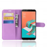 Чехол с визитницей для Asus ZenFone 5 Lite ZC600KL (фиолетовый)