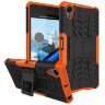 Чехол Hybrid Armor для Sony Xperia X Performance (черный + оранжевый)