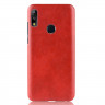 Кожаная накладка-чехол Litchi Texture для Asus Zenfone Max Pro (M2) ZB631KL (красный)