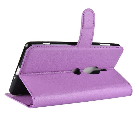 Чехол с визитницей для Sony Xperia XZ2 Premium (фиолетовый) Чехол с визитницей для Sony Xperia XZ2 Premium (фиолетовый)