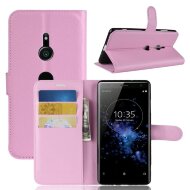 Чехол с визитницей для Sony Xperia XZ3 (розовый) Чехол с визитницей для Sony Xperia XZ3 (розовый)