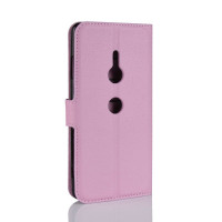 Чехол с визитницей для Sony Xperia XZ3 (розовый)