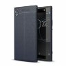 Чехол-накладка Litchi Grain для Sony Xperia XA1 (темно-синий)