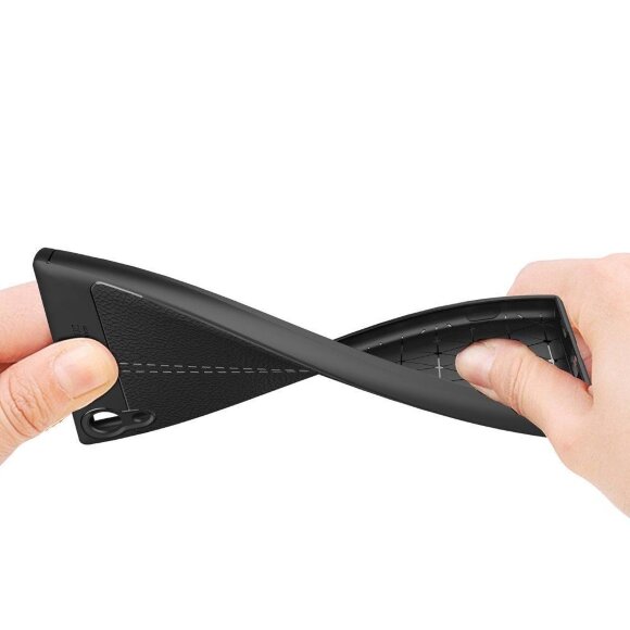 Чехол-накладка Litchi Grain для Sony Xperia XA1 (темно-синий) Чехол-накладка Litchi Grain для Sony Xperia XA1 (темно-синий)