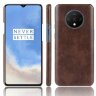 Кожаная накладка-чехол для OnePlus 7T (коричневый)
