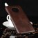 Кожаная накладка-чехол для OnePlus 7T (коричневый)