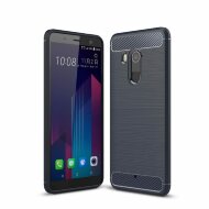 Чехол-накладка Carbon Fibre для HTC U11+ (темно-синий) Чехол-накладка Carbon Fibre для HTC U11+ (темно-синий)
