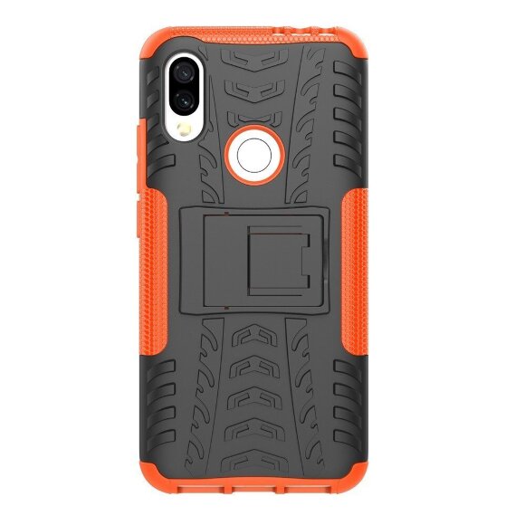 Чехол Hybrid Armor для Xiaomi Redmi 7 / Redmi Y3 (черный + оранжевый)