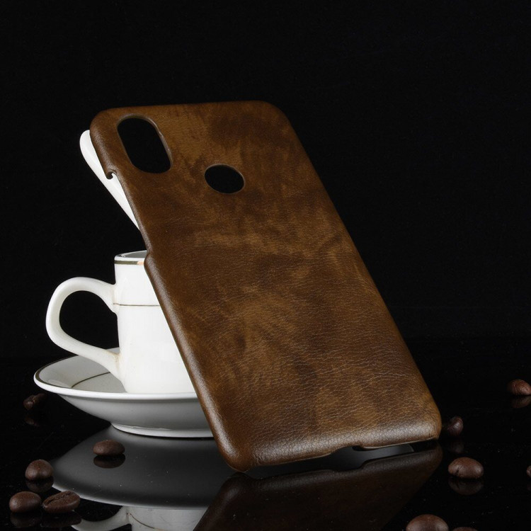 Чехол Litchi Texture для Xiaomi Mi 6X / Mi A2 (коричневый)