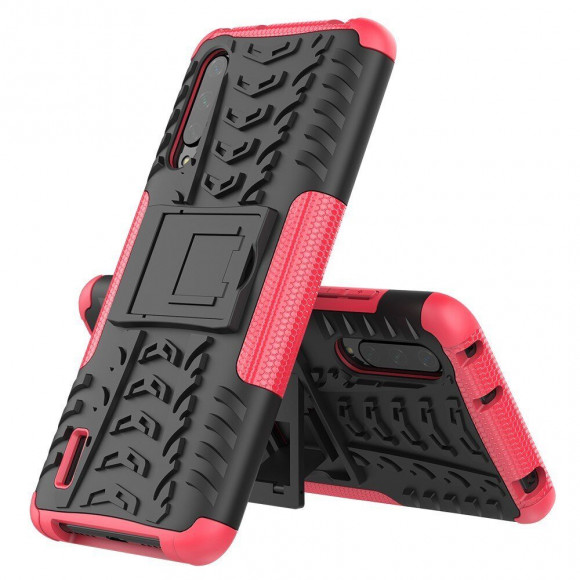 Чехол Hybrid Armor для Xiaomi Mi CC9 / Xiaomi Mi 9 Lite (черный + розовый) Чехол Hybrid Armor для Xiaomi Mi CC9 / Xiaomi Mi 9 Lite (черный + розовый)