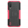 Чехол Hybrid Armor для Xiaomi Mi CC9 / Xiaomi Mi 9 Lite (черный + розовый)