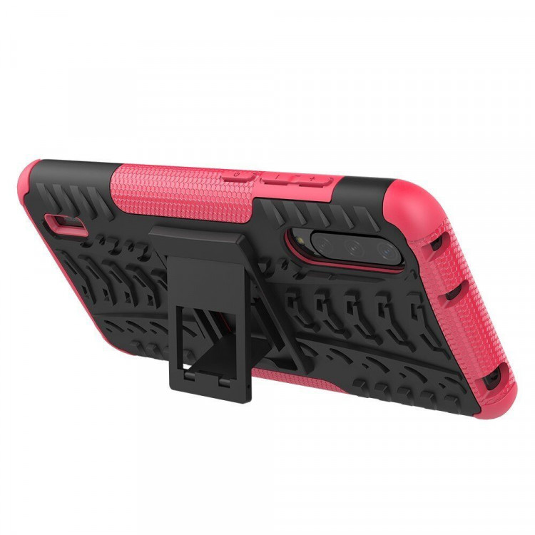 Чехол Hybrid Armor для Xiaomi Mi CC9 / Xiaomi Mi 9 Lite (черный + розовый)