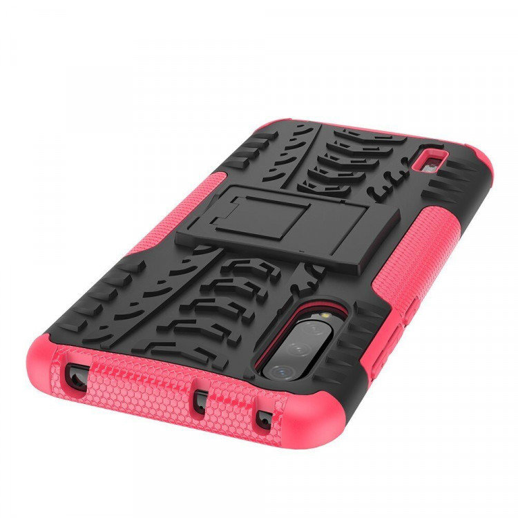 Чехол Hybrid Armor для Xiaomi Mi CC9 / Xiaomi Mi 9 Lite (черный + розовый)