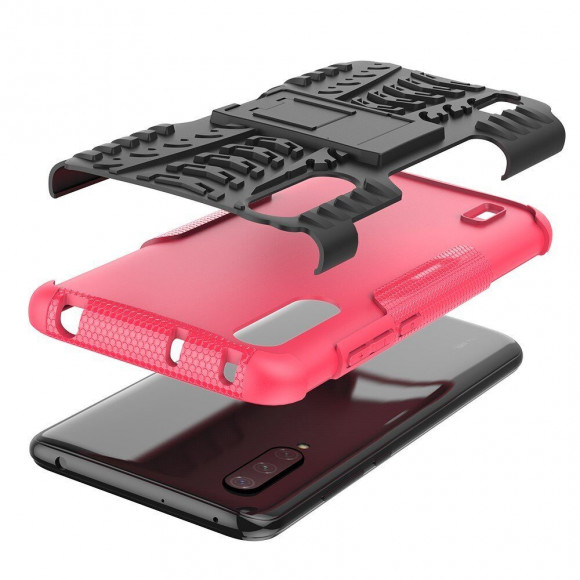 Чехол Hybrid Armor для Xiaomi Mi CC9 / Xiaomi Mi 9 Lite (черный + розовый) Чехол Hybrid Armor для Xiaomi Mi CC9 / Xiaomi Mi 9 Lite (черный + розовый)