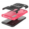 Чехол Hybrid Armor для Xiaomi Mi CC9 / Xiaomi Mi 9 Lite (черный + розовый)