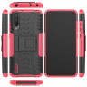 Чехол Hybrid Armor для Xiaomi Mi CC9 / Xiaomi Mi 9 Lite (черный + розовый)