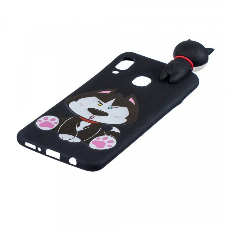 Силиконовый чехол 3D для Samsung Galaxy A30 / Galaxy A20 (Dog)