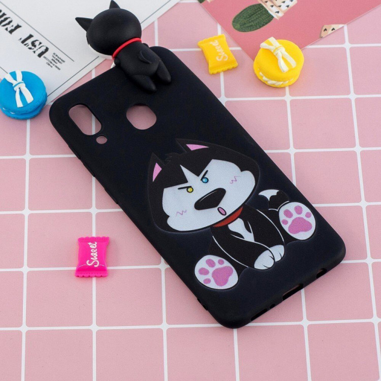 Силиконовый чехол 3D для Samsung Galaxy A30 / Galaxy A20 (Dog)