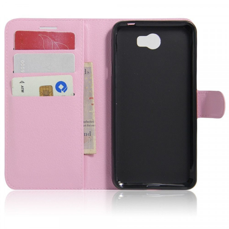 Чехол с визитницей для Huawei Y5 II / Honor 5A (LYO-L21) (розовый)