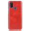 Кожаная накладка-чехол для Samsung Galaxy M30s / Galaxy M21 (красный)
