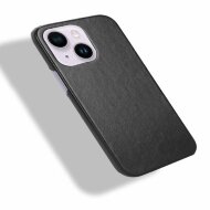 Кожаная накладка-чехол для iPhone 14 (черный) Кожаная накладка-чехол для iPhone 14 (черный)