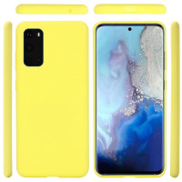 Силиконовый чехол Mobile Shell для Samsung Galaxy S20 (желтый)