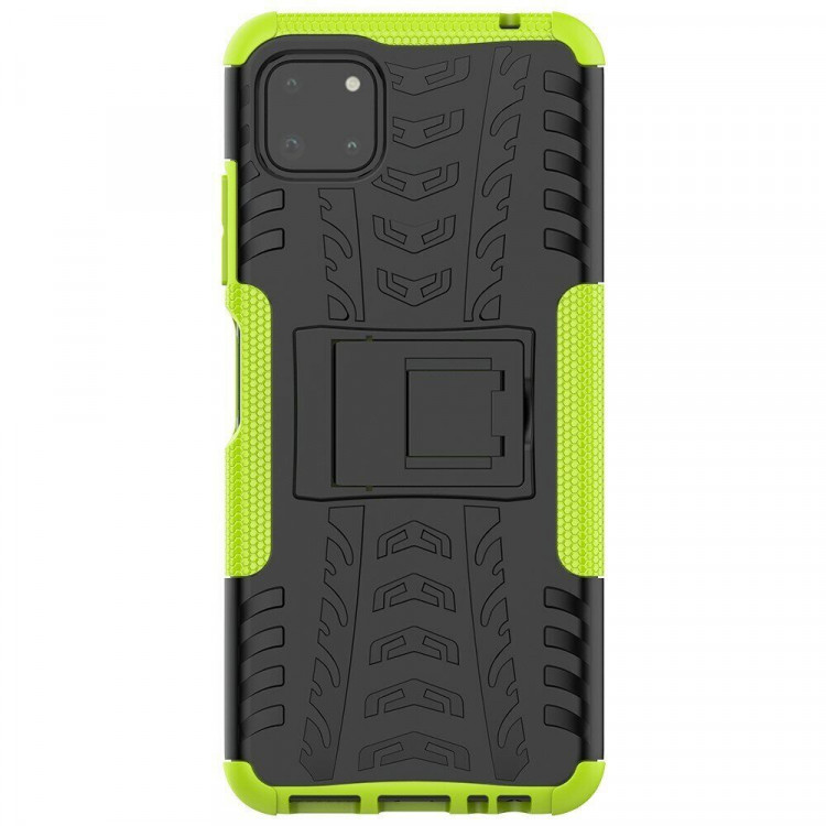 Чехол Hybrid Armor для Samsung Galaxy A22s 5G (черный + зеленый)