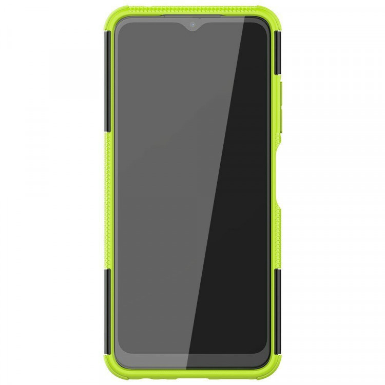 Чехол Hybrid Armor для Samsung Galaxy A22s 5G (черный + зеленый)
