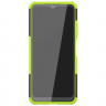 Чехол Hybrid Armor для Samsung Galaxy A22s 5G (черный + зеленый)