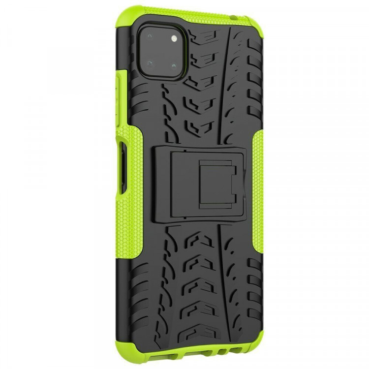 Чехол Hybrid Armor для Samsung Galaxy A22s 5G (черный + зеленый)