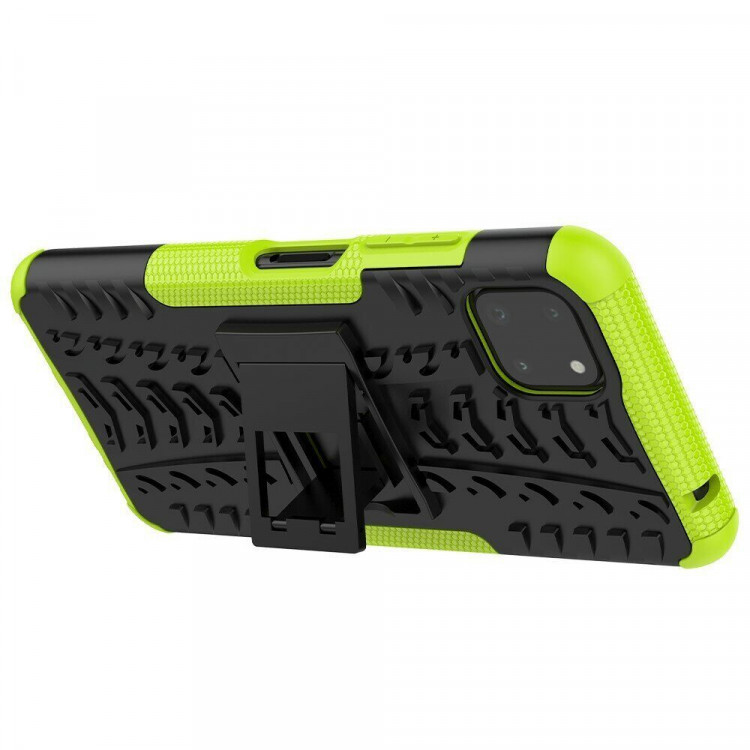Чехол Hybrid Armor для Samsung Galaxy A22s 5G (черный + зеленый)