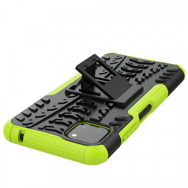 Чехол Hybrid Armor для Samsung Galaxy A22s 5G (черный + зеленый)