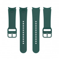Силиконовый ремешок для Samsung Galaxy Watch 5 / Watch 5 Pro (темно-зеленый)
