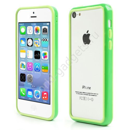 Бампер для iPhone 5C (зеленый)