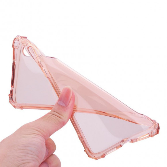 Силиконовый чехол с усиленными бортиками для Huawei P20 Pro / P20 Plus (розовый)