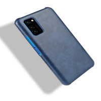 Кожаная накладка-чехол для Honor V30 / Honor View 30 Pro (синий)