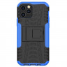 Чехол Hybrid Armor для iPhone 12 / iPhone 12 Pro (черный + голубой)