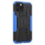 Чехол Hybrid Armor для iPhone 12 / iPhone 12 Pro (черный + голубой)