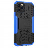 Чехол Hybrid Armor для iPhone 12 / iPhone 12 Pro (черный + голубой)