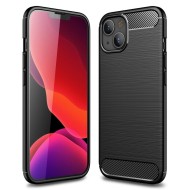 Чехол-накладка Carbon Fibre для iPhone 13 mini (черный) Чехол-накладка Carbon Fibre для iPhone 13 mini (черный)