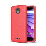 Чехол-накладка Litchi Grain для Motorola Moto C (красный) Чехол-накладка Litchi Grain для Motorola Moto C (красный)